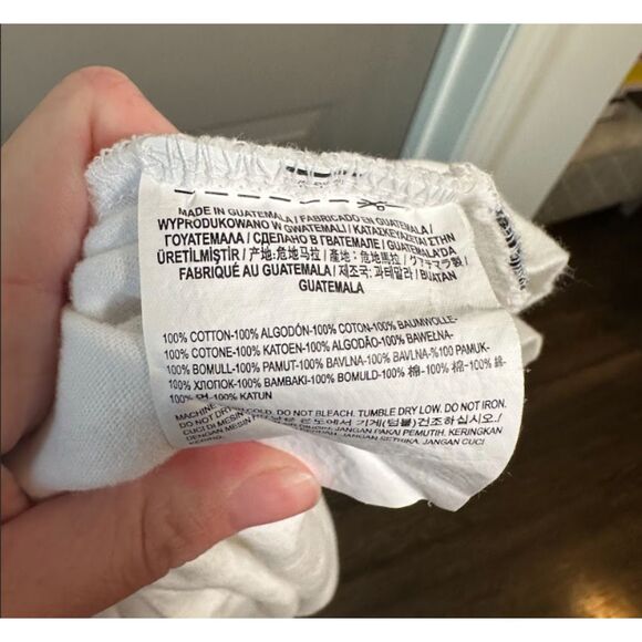 Vans Skull Butterfly Long Sleeve Tee Small White Graphic Skate Shirt Guatemala - Picture 5 of 5